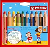 STABILO woody 3in1 Farbstift 10er Etui