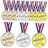 BCOATH 12 Stück Kindermedaillen Medaillen Für Kinder Medaillen Für Kinder Medaillen Für Geburtstagsfeiern Medaillen Mit Bändern Medaillen Für Auszeichnungen Medaillen Mit