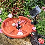 AISITIN Solarbrunnen für Draussen, Solar Springbrunnen für Außen mit Clips,2,5W Solar Gartenbrunnen mit 6 Sprüh Effekten,Springbrunnen Solar für Garten, Vogeltränke,Schwimmbäder, DIY Wasserspiel