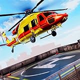 Stadt Hubschrauber 3D Rettungs Parkplatz Simulator Spiel Flug Pilot Transport Citizen In Air Ambulance Überleben Mission