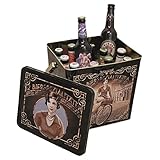 KALEA Bier-Box | Metallbox mit 3D-Prägung | Bierspezialitäten | Perfekte Geschenkidee für Männer und Frauen | (Retro Bier Box)