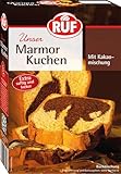 RUF Marmorkuchen, Backmischung für einen Kuchen mit Marmormuster, hellerTeig mit Kakaomischung, extra saftig und locker, vegane Variante möglich